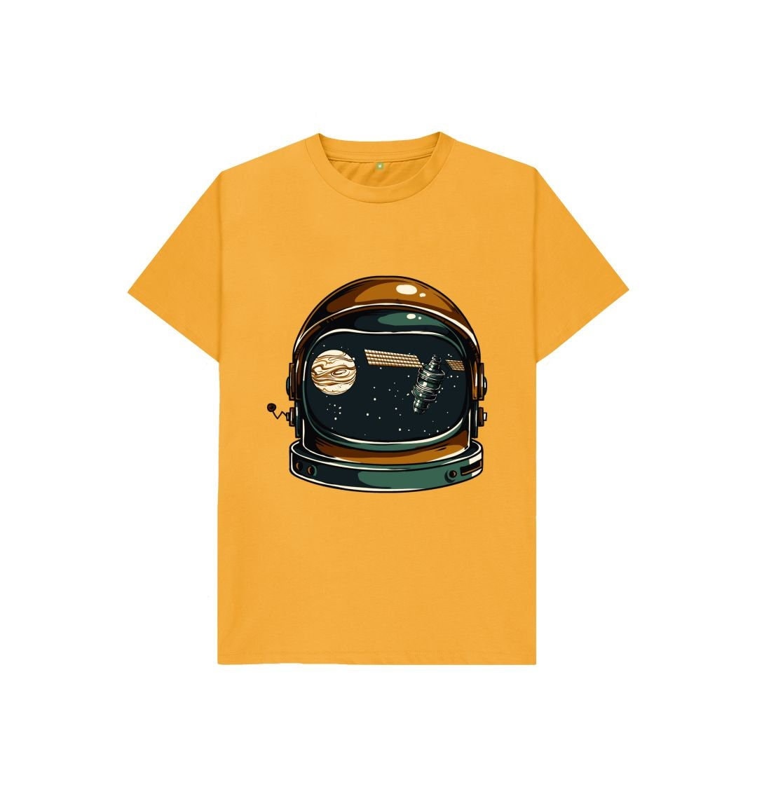 Eco-Chic Astronaut Helmet Boys T-shirt