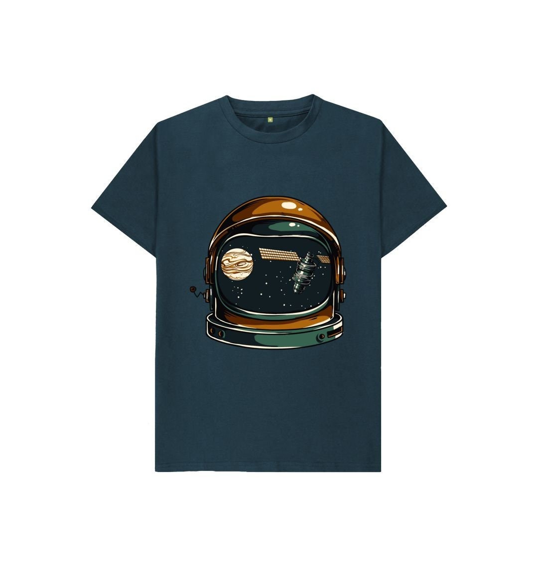 Eco-Chic Astronaut Helmet Boys T-shirt