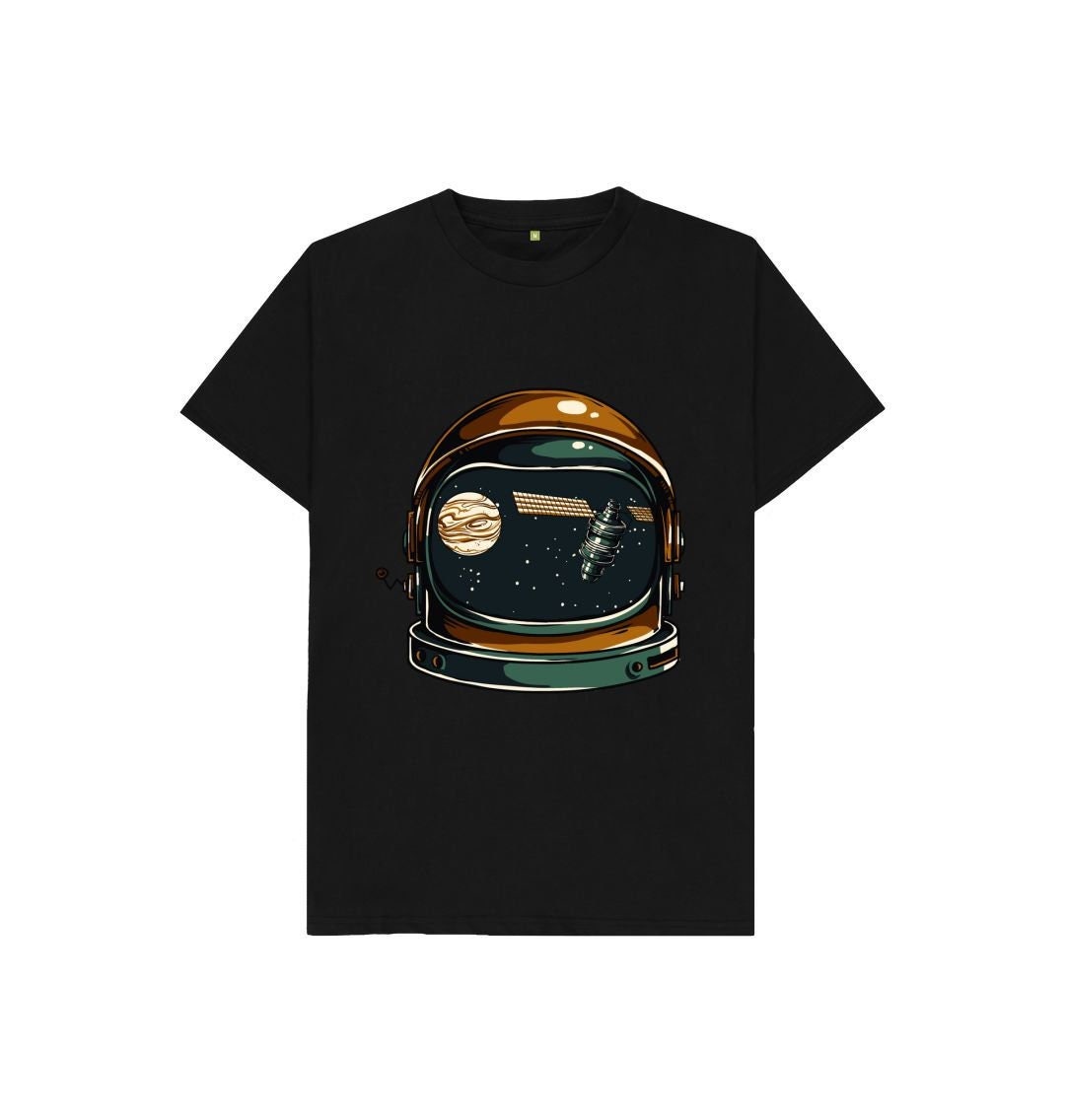 Eco-Chic Astronaut Helmet Boys T-shirt