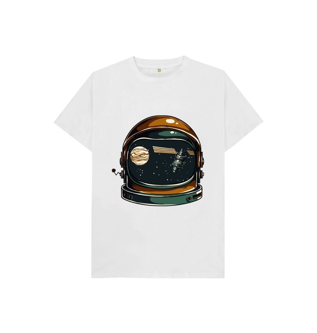 Eco-Chic Astronaut Helmet Boys T-shirt